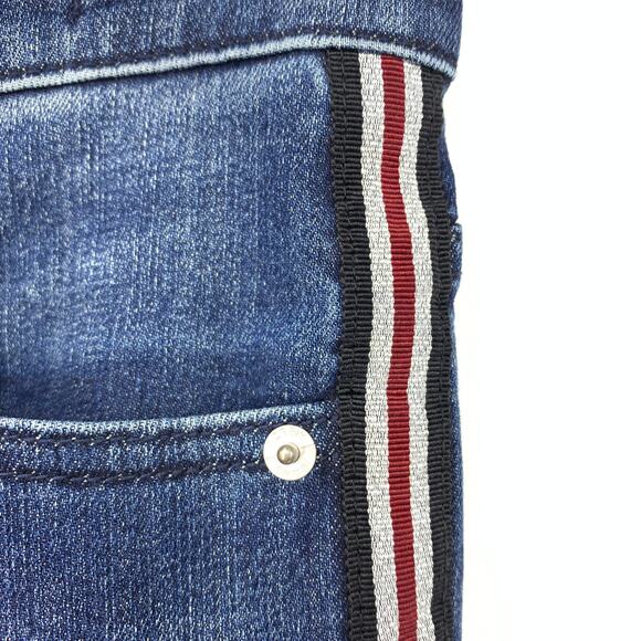 J. Crew Jeans Women's Size 26T Straight Leg Metallic Side Stripe Stretch - Picture 7 of 7